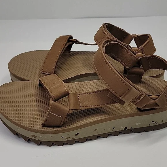TEVA NWT UNIVERSAL CERES SANDALS SIZE 7 HONEY BROWN WOMENS - Picture 4 of 15
